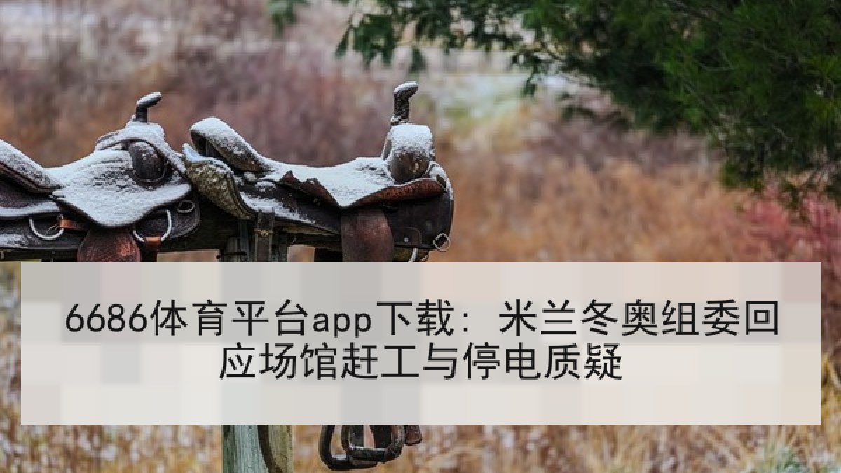 6686体育平台app下载: 米兰冬奥组委回应场馆赶工与停电质疑
